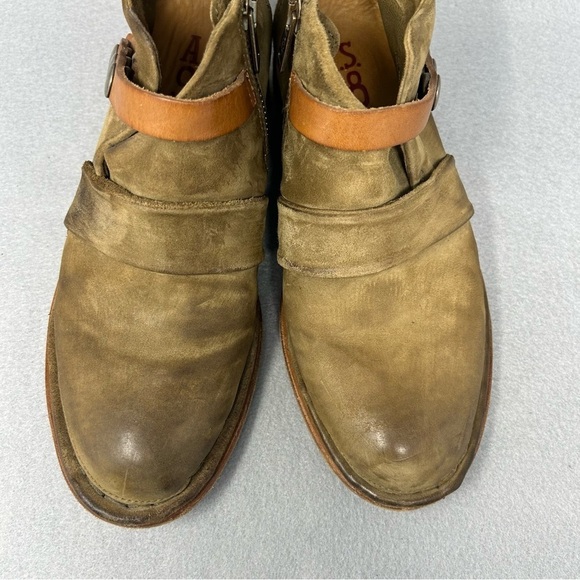 A.S. 98 Bryan Distressed Tan Leather Ankle Boots, Women’s Size EU 36/US 5.5-6. - Picture 6 of 12